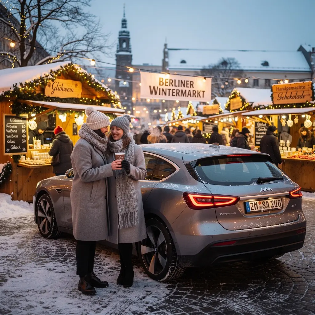 Fahrer nutzt eine Navigations-App zur Routenplanung in Hamburg